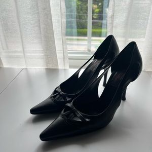 DOLCE AND GABBANA BLACK HEELS